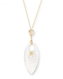 Alexis Bittar Large Lucite Marquis Pendant Necklace at Neiman Marcus