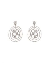 Alexis Bittar Modern Georgian Pav amp eacute  Checkerboard Orbital Earrings Jewelry  amp  Accessories - Bloomingdale s at Bloomingdales