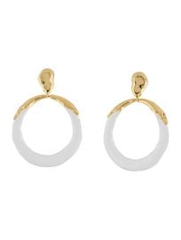 Alexis Bittar Molten Lucite Hoop Drop Earrings at The Real Real