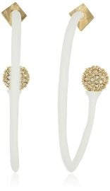 Alexis Bittar Pave Detail Hoop Earrings at Amazon