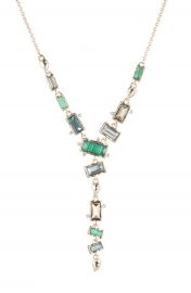 Alexis Bittar Retro Gold Collection Molten Metal Multi Stone Y-Necklace   Nordstrom at Nordstrom