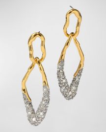 Alexis Bittar Solanales Crystal Double Link Earrings at Neiman Marcus