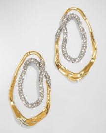 Alexis Bittar Solanales Crystal Double Loop Earrings at Neiman Marcus