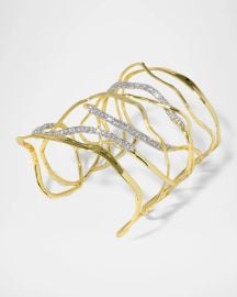 Alexis Bittar Solanales Crystal Intertwined Wide Cuff Bracelet at Neiman Marcus