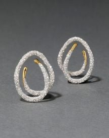 Alexis Bittar Solanales Crystal Pav Spiral Hoop Earrings at Alexis Bittar