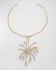 Alexis Bittar Solanales Crystal Sunburst Collar Necklace at Neiman Marcus