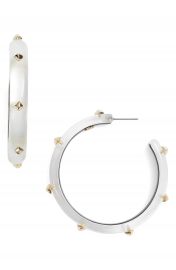 Alexis Bittar Studded Lucite   Hoop Earrings at Nordstrom