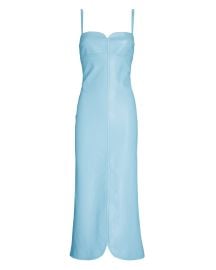 Alexis Camellia Vegan Leather Midi Dress in blue reg at Intermix