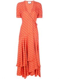 Alexis Dot Print Wrap Dress - Farfetch at Farfetch