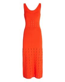 WornOnTV: Britt’s orange laser cutouts dress on General Hospital ...