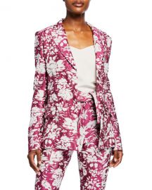 Alexis Raquelle Belted Jacquard Jacket at Neiman Marcus