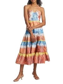 Alexis Roberta Tie Dye Tiered Midi Dress at Saks Fifth Avenue