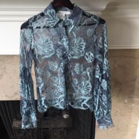 Alexis Tops Alexis Julian Lace Blouse In Blue Xs Poshmark at Poshmark