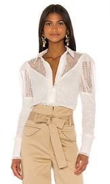 Alexis Virginia Top in White from Revolve com at Revolve