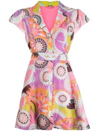 Alexis graphic-print Flared Dress - at Farfetch