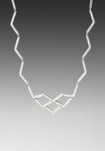 Alexs silver zig zag necklace at Revolve