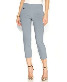 Alfani Petite Tummy-Control Pull-On Capri Pants at Macys