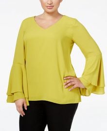 Alfani Plus Size Bell-Sleeve Blouse  Created for Macy s at Macys