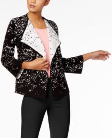 Alfani Printed Colorblocked Cardigan at Macys