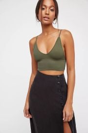 Ali Low Back Seamless Bra at Free People