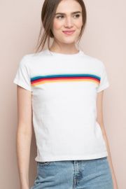 Ali Rainbow Tee at Brandy Melville