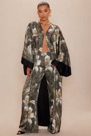 Alia Satin Kimono - Greencombo Fashion Nova at Fashion Nova