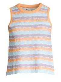 Alice   Olivia - Antonella Stripe Knit Tank at Saks Fifth Avenue