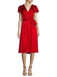 Alice   Olivia - Aria Faux-Wrap Dress at Saks Off 5th