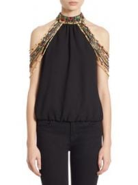 Alice   Olivia - Breslin Beads Top at Saks Fifth Avenue