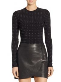 Alice   Olivia - Britney Studded Top at Saks Fifth Avenue