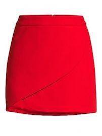 Alice   Olivia - Dasia Asymmetric Fold Mini Skirt at Saks Fifth Avenue