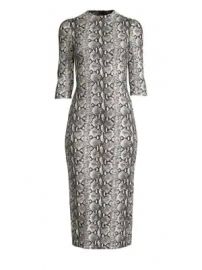 Alice   Olivia - Delora Fitted Mockneck Dress at Saks Fifth Avenue