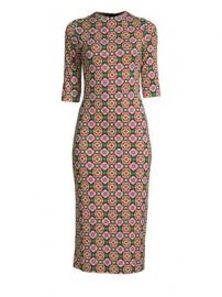 Alice   Olivia - Delora Sheath Midi Dress at Saks Fifth Avenue