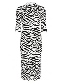 WornOnTV: Meghan’s white tiger stripe dress on The View | Meghan McCain ...