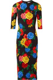 Alice   Olivia - Delora floral-print stretch-jersey midi dress at Net A Porter