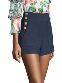 Alice   Olivia - Donald Side Button Shorts at Saks Fifth Avenue