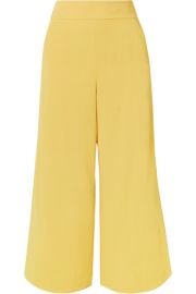 Alice   Olivia - Donald cropped crepe wide-leg pants at Net A Porter