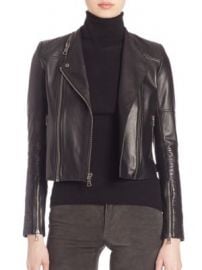 Alice   Olivia - Gamma Leather Moto Jacket at Saks Fifth Avenue