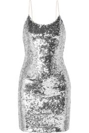 Alice   Olivia - Giselle sequined tulle mini dress at Net A Porter