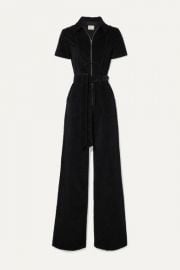 Alice   Olivia - Gorgeous belted cotton-blend corduroy jumpsuit at Net A Porter