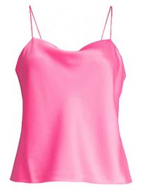 Alice   Olivia - Harmon Neon Drapey Slip Tank Top at Saks Fifth Avenue