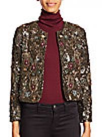 Alice   Olivia - Kidman Embellished Cropped Jacket at Saks Off 5th