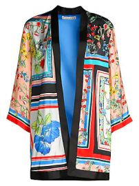 Alice   Olivia - Koho Patchwork Floral Print Topper Jacket at Saks Fifth Avenue