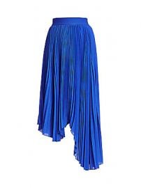 Alice   Olivia - Koryn Asymmetrical Pleated Midi Skirt at Saks Fifth Avenue