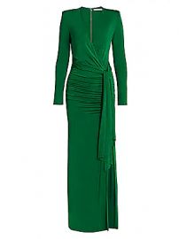 Alice   Olivia - Kyra Ruched Maxi Dress at Saks Fifth Avenue