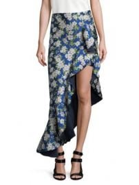 Alice   Olivia - Lovetta Floral High Low Skirt at Saks Fifth Avenue