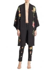 Alice   Olivia - Lupe Embroidered Kimono Jacket at Saks Fifth Avenue