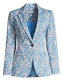 Alice   Olivia - Macey Floral One-Button Blazer at Saks Fifth Avenue