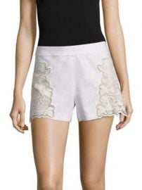 Alice   Olivia - Marisa Embroidered Shorts at Saks Fifth Avenue