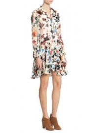 Alice   Olivia - Moore Devor   Tiered Bell Sleeves Tunic Dress at Saks Off 5th